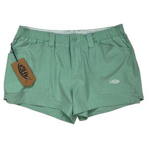AFTCO Womens Original Fishing Shorts 8 Turquoise NEW